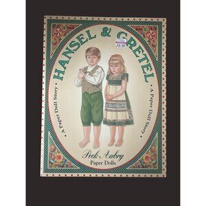 Hansel & Gretel Paper Doll  Peck Aubry 1997 3 Die-Cut Paper Dolls 8 Outfits